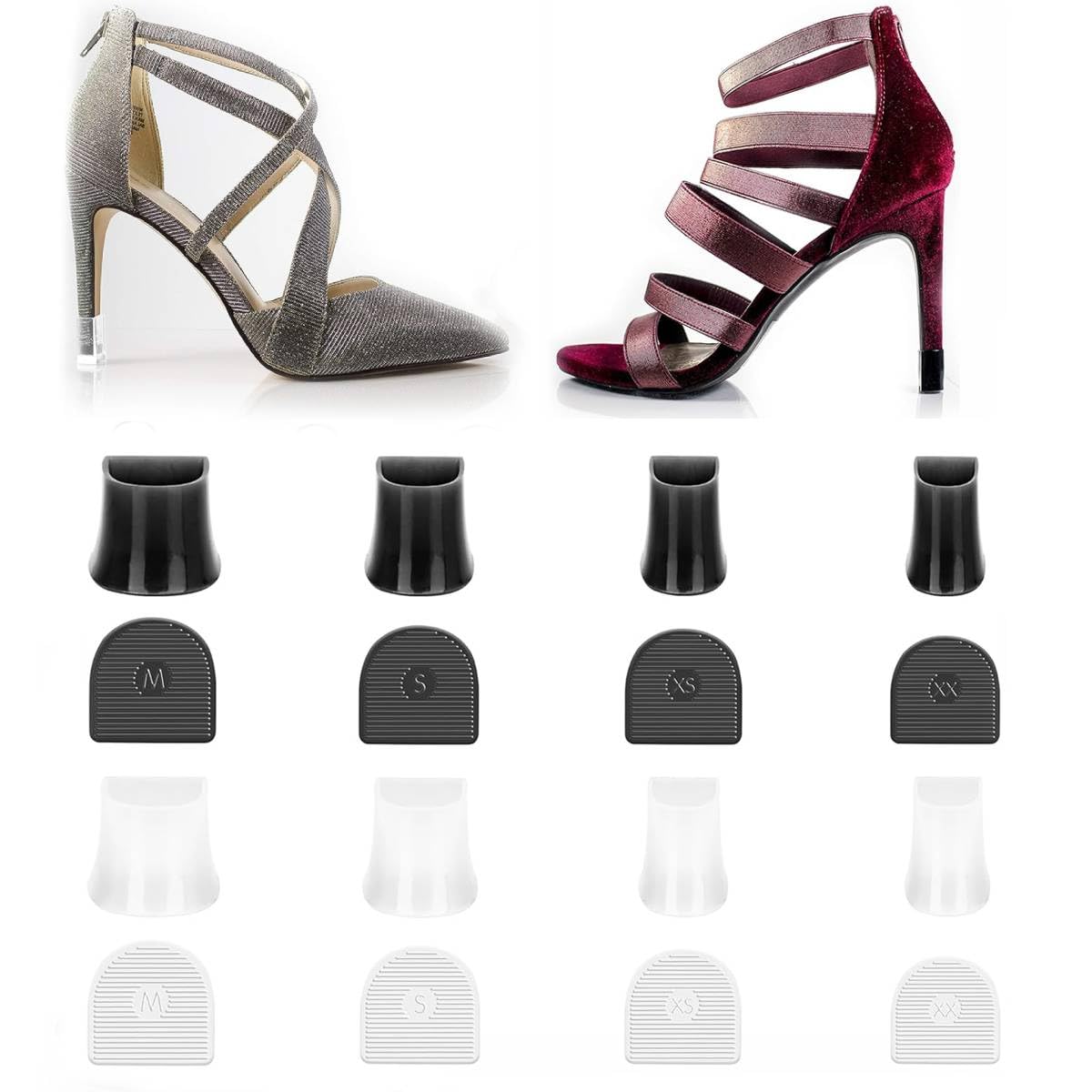 PALAY Heel cover for Women, Protective Heel Caps, High Heel Protectors Heel Stopper for Walking on Grass and Uneven Floor (6 Pairs) PALAY Heel cover for Women, Protective Heel Caps, High Heel Protectors Heel Stopper for Walking on Grass and Uneven Floor (6 Pairs)